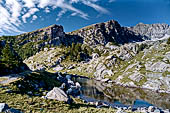 Parco nazionale del Mercantour, valle di Fontanalba, Lac Vert de Fontanalba (2145m).